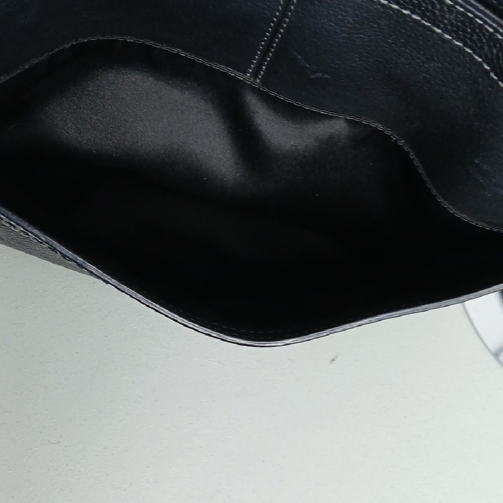 Coach Penelope Black Leather Tote Bag - Picture 8 of 13